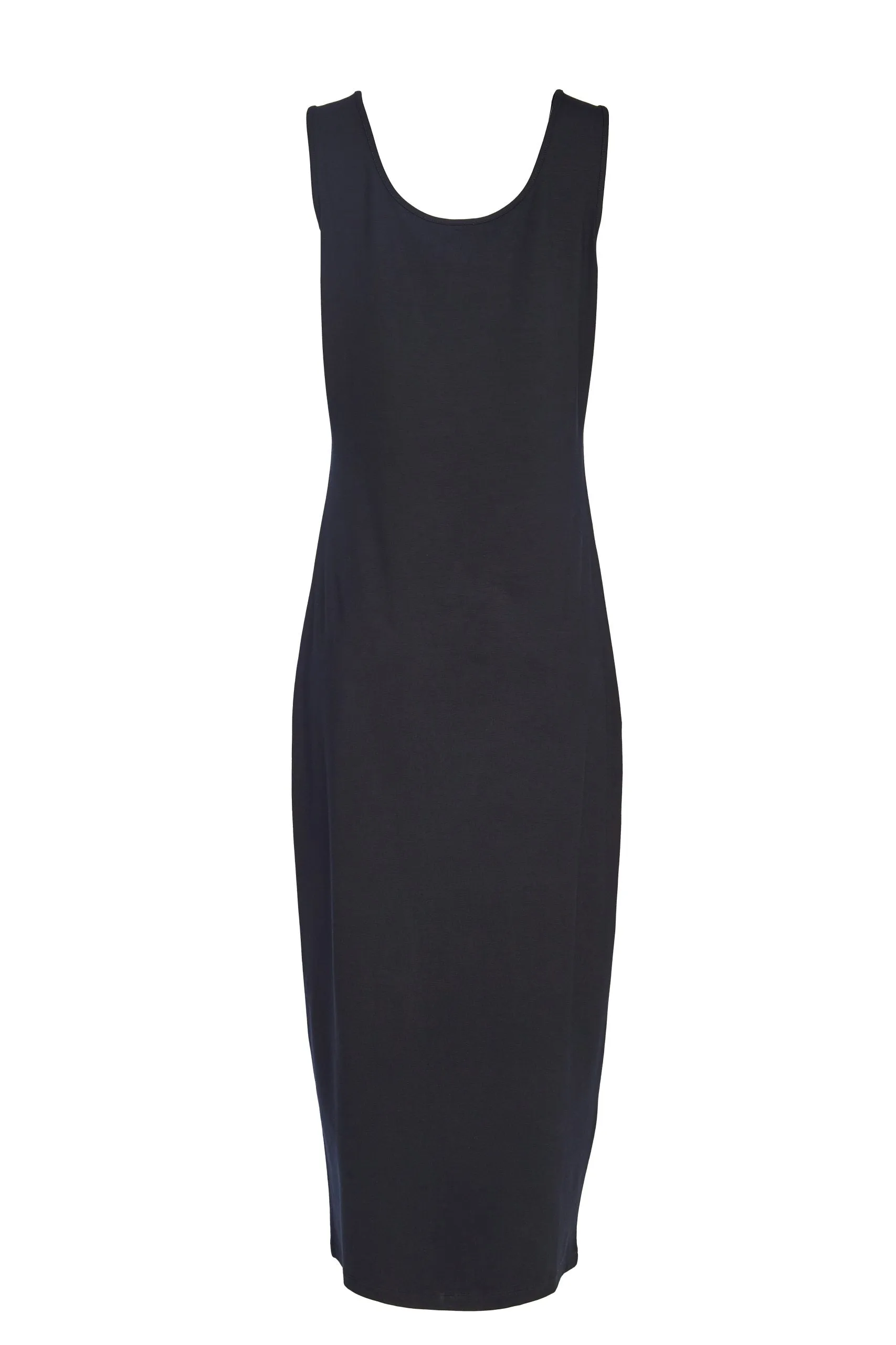 104- Basic Sleeveless Dress Black- Naya