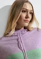 321003- Green/Lilac Stripe Jumper - Cecil