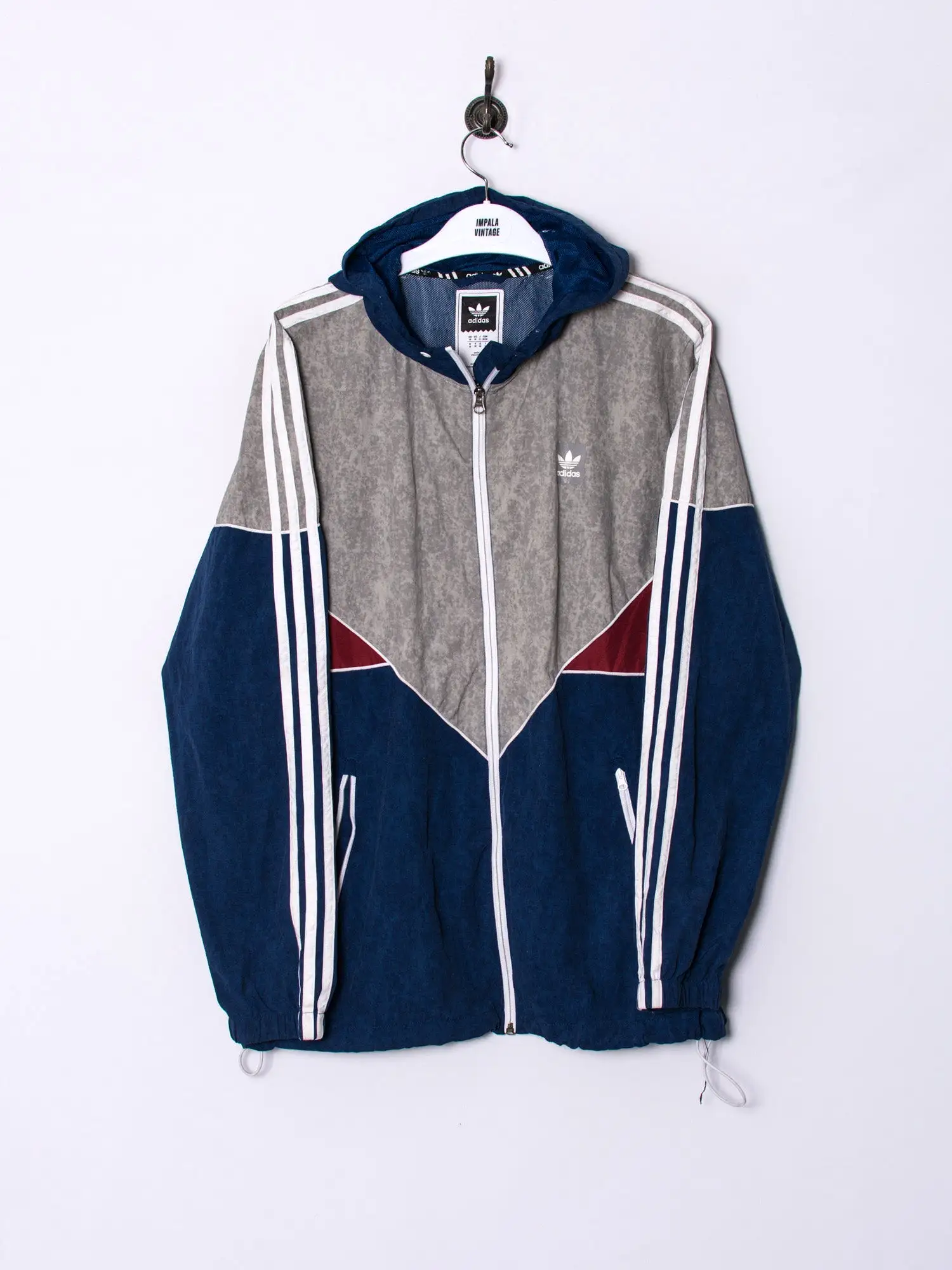 Adidas Originals Blue & Grey Zipper Jacket