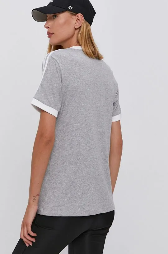 adidas Originals cotton t-shirt gray color