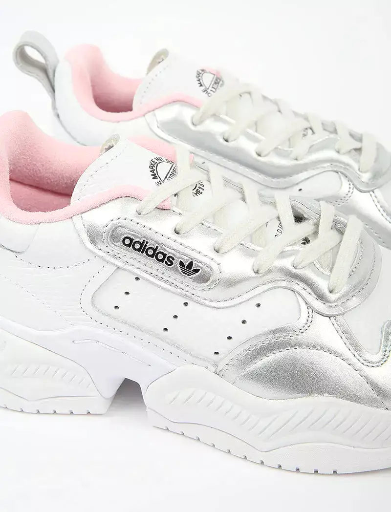 Adidas Originals Supercourt Rxw Trainer Tru Pink / Cry White / Ftwwht