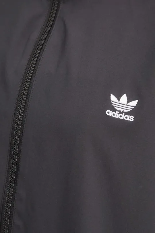 adidas Originals sweatshirt Oversized Zip Off Tracktop women's black color JM9251