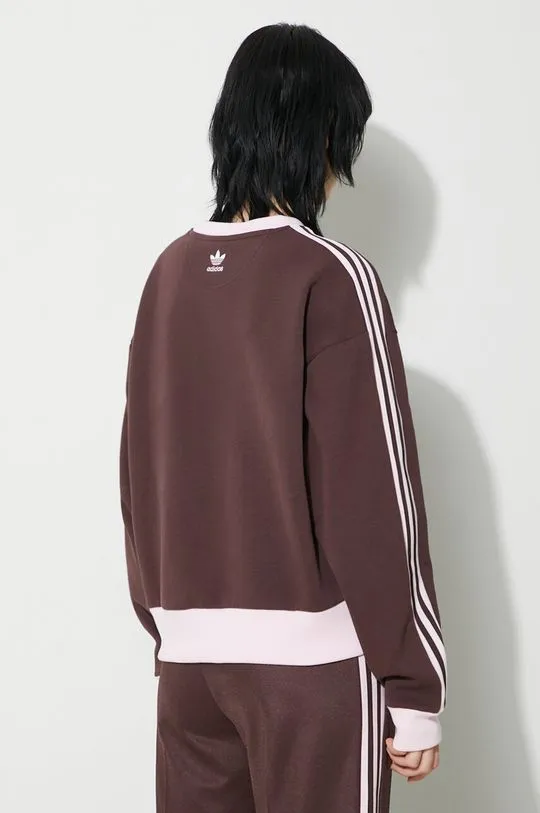 adidas Originals sweatshirt women's brown color