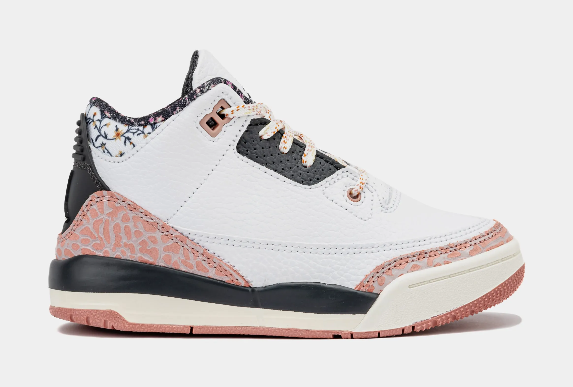 Air Jordan 3 Retro Ivory Preschool Lifestyle Shoes (White/Anthracite/Red/Sail)