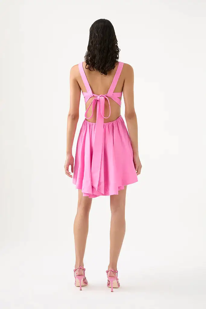 AJE Clara Tie Back Mini Dress