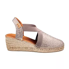 Basic Cotton Blend Wedge Espadrillel for Women - Terra-FR