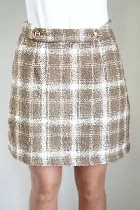 Belle Boucle Plaid Skirt