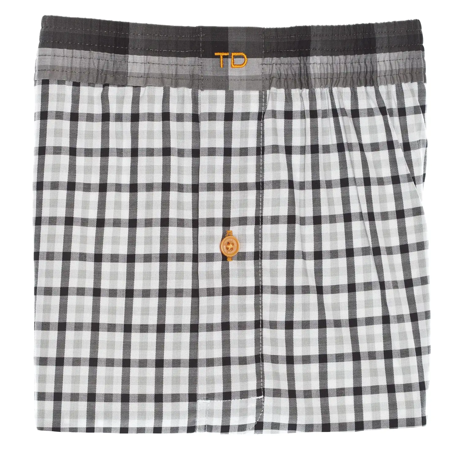 Black Check Boxer Short