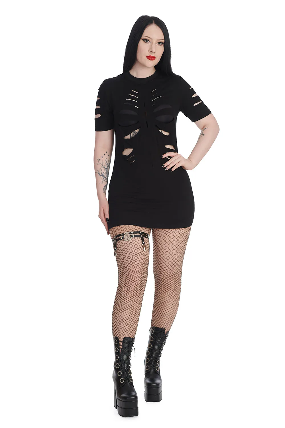 BLACK TOXIC TEARS DRESS