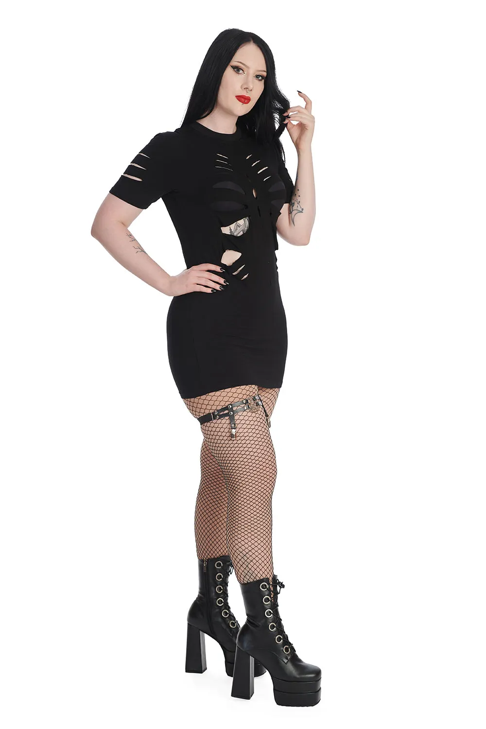 BLACK TOXIC TEARS DRESS