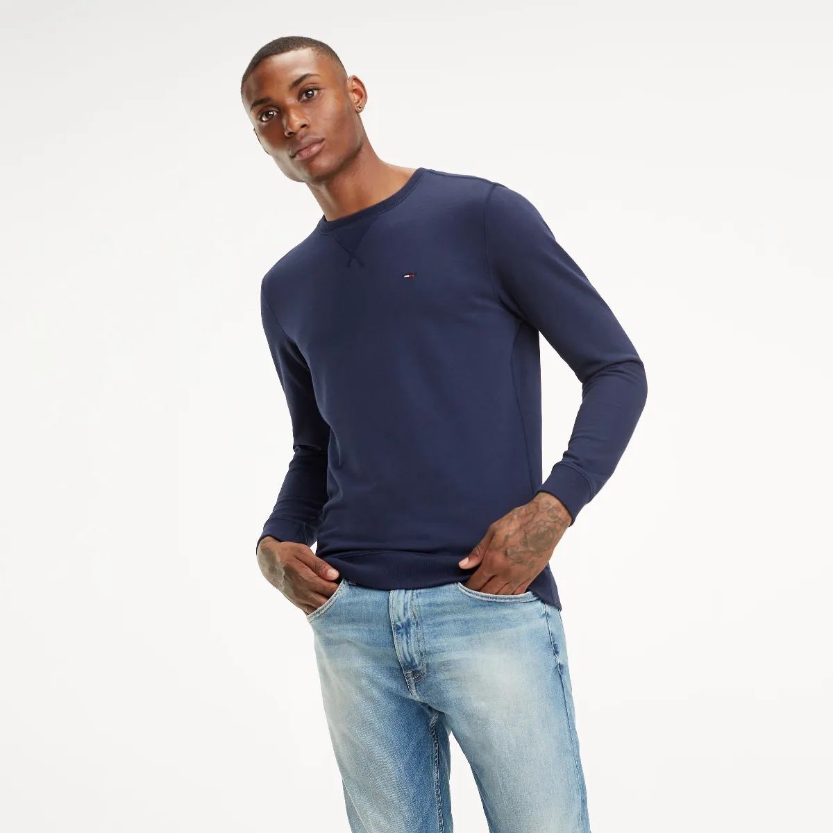 Blue Essential Sweatshirt | Sweatshirts & Hoodies | Tommy Hilfiger