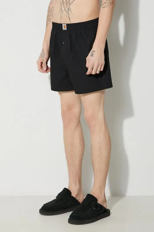 Carhartt WIP cotton boxer shorts black color