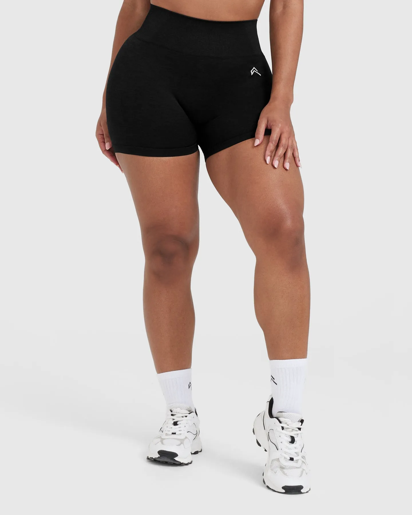 Classic Seamless 2.0 Booty Shorts | Black Marl