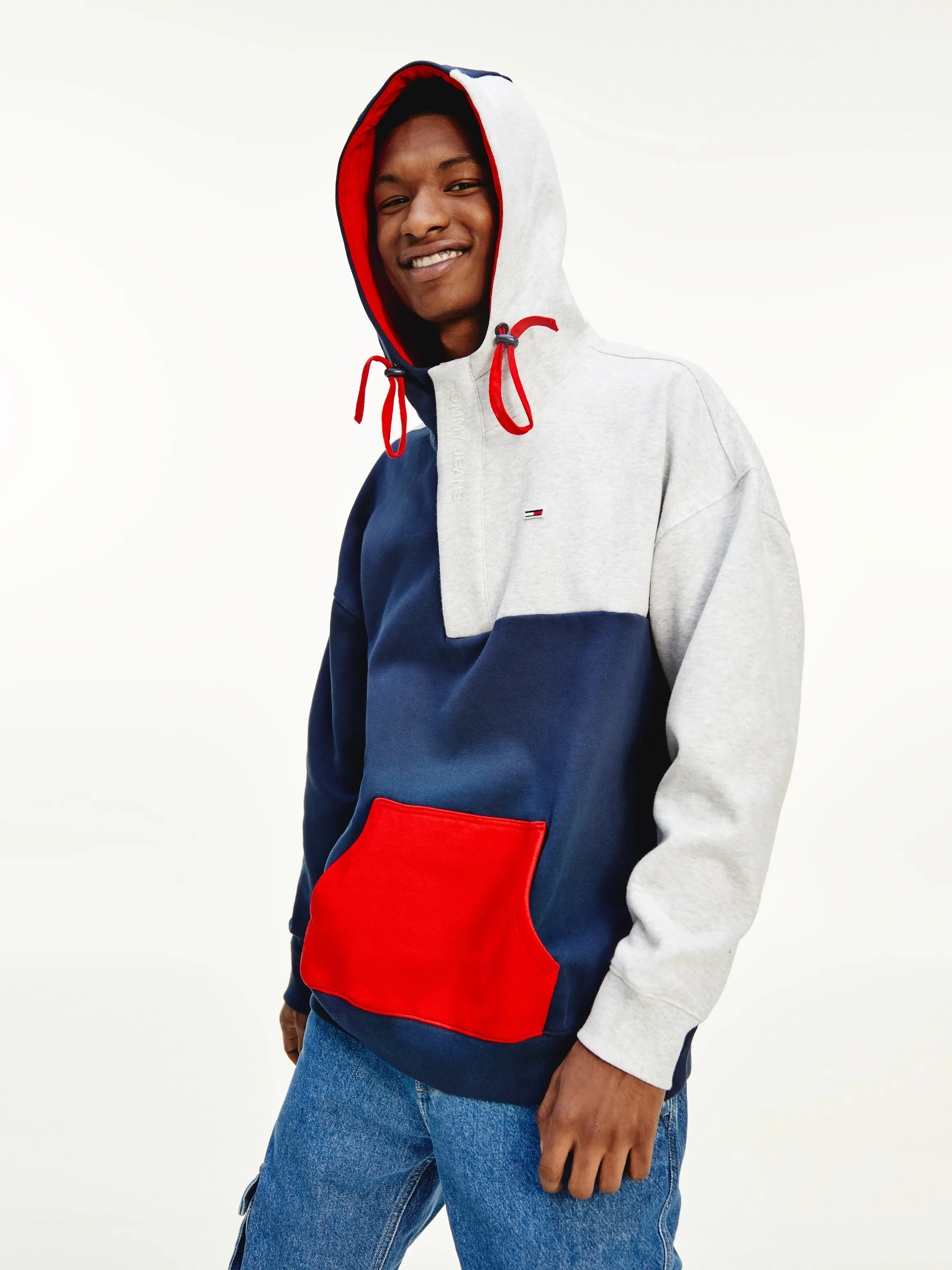 Colour-Blocked Toggle Cord Hoodie | Hoodies | Tommy Hilfiger