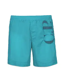 CP Company Eco-Chrome R Long Logo Swim Shorts Tile Blue