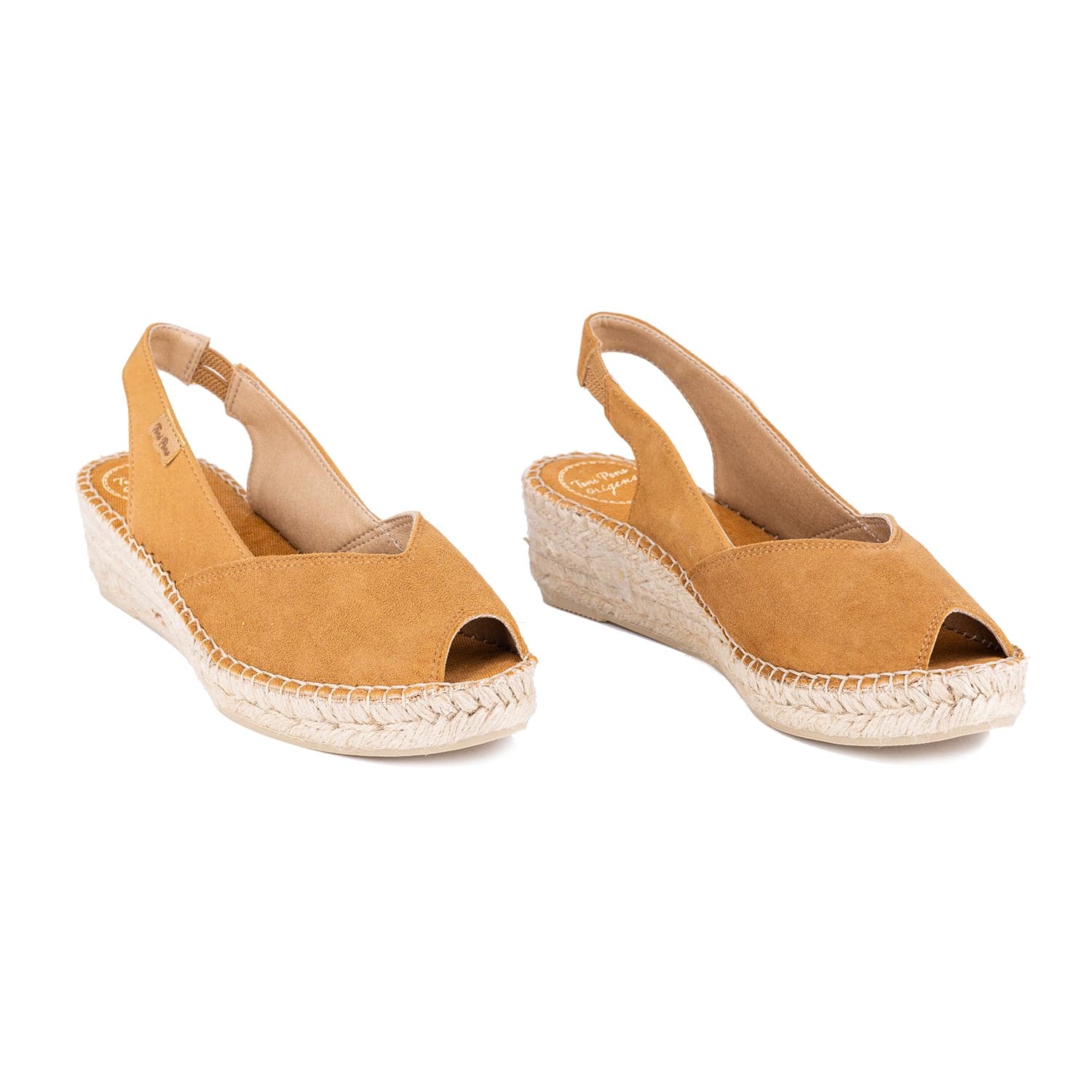 Cushioned Suede Leather Wedge Espadrille for Women - Bernia-A