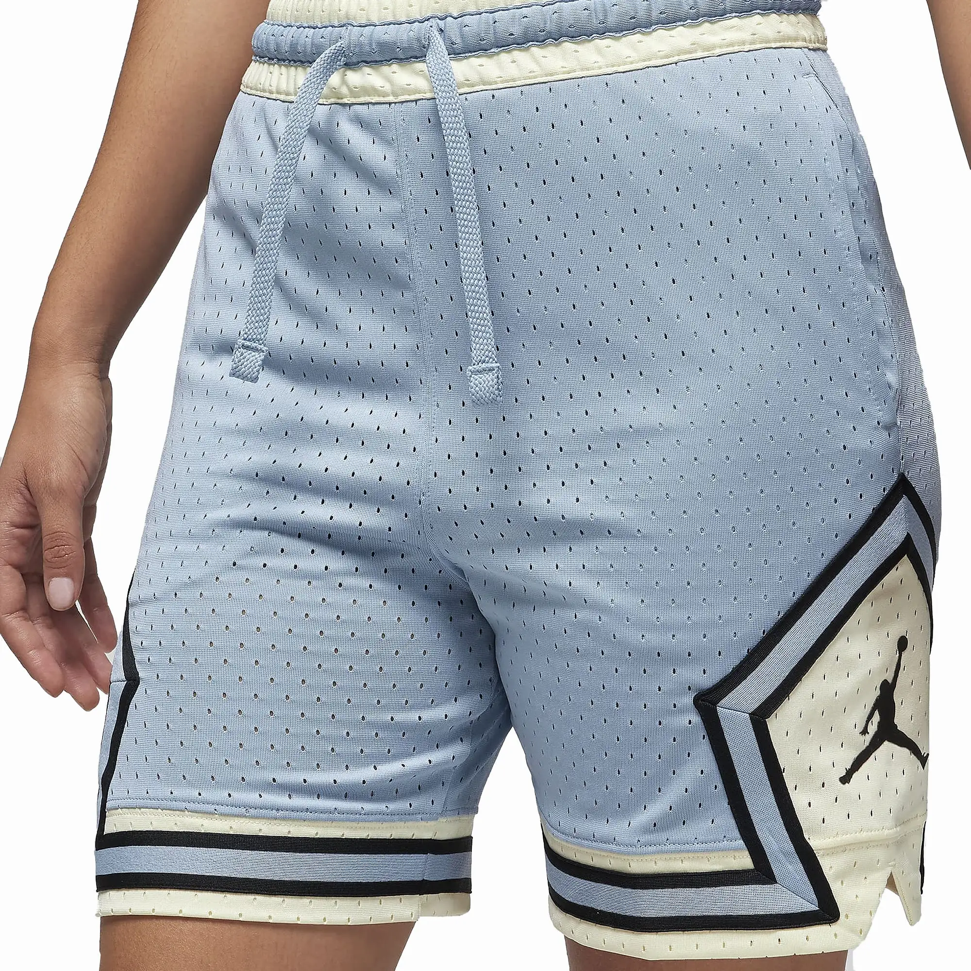 DIAMOND SHORTS 'BLUE GREY/COCONUT MILK/BLACK'