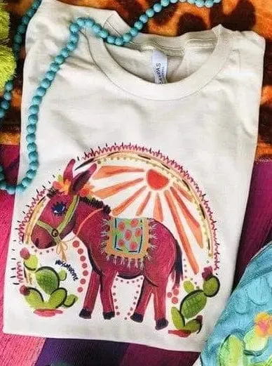 Donkey in the Sunset Tee