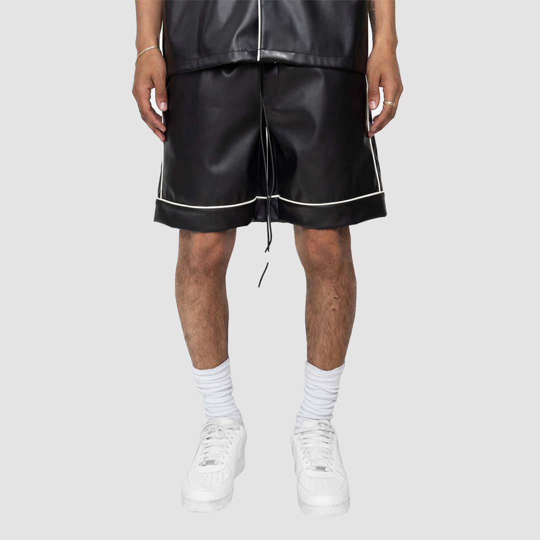 DOWNTOWN SHORTS PU BLACK