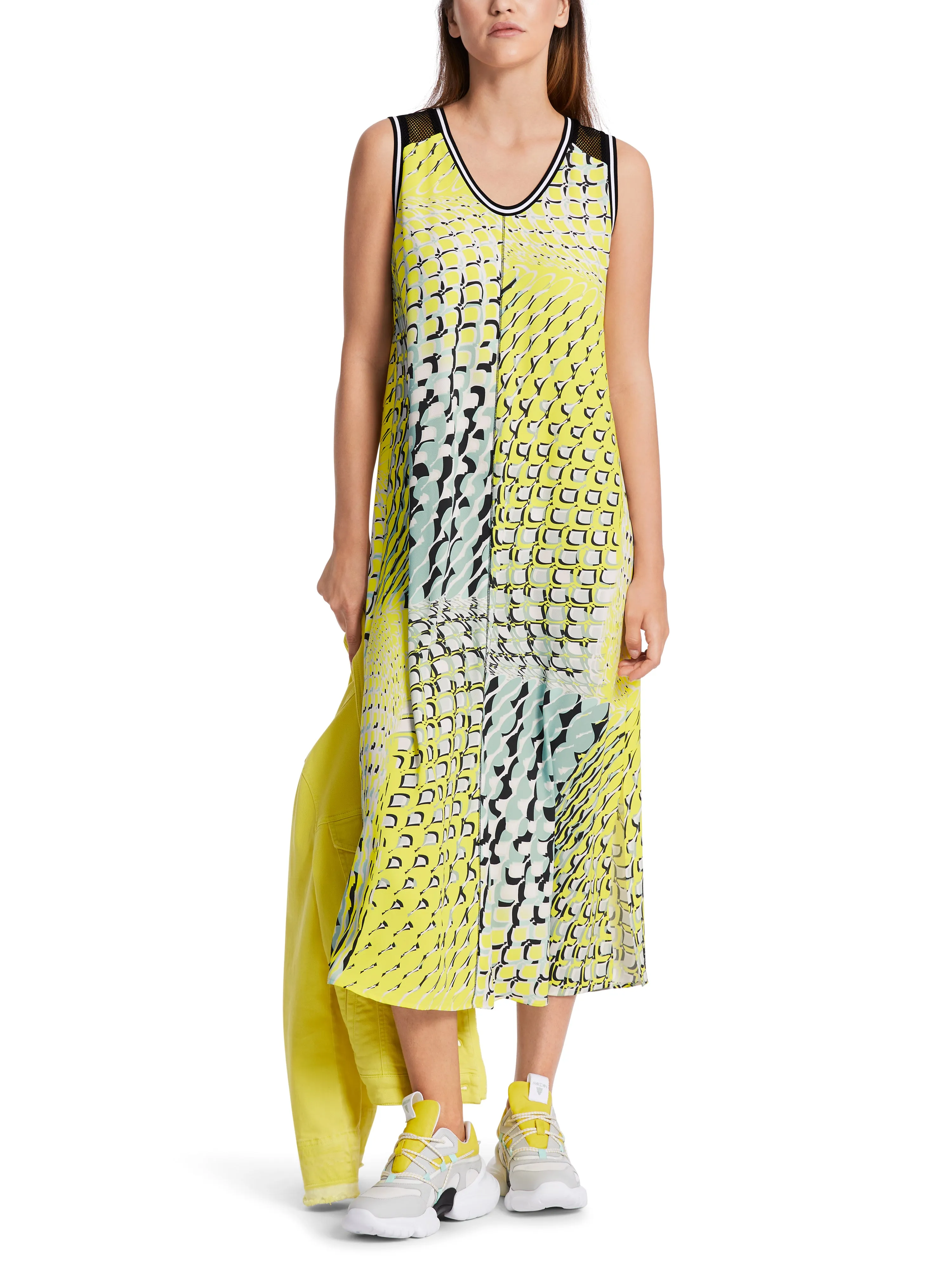 Dress - Yellow/Sage/Black