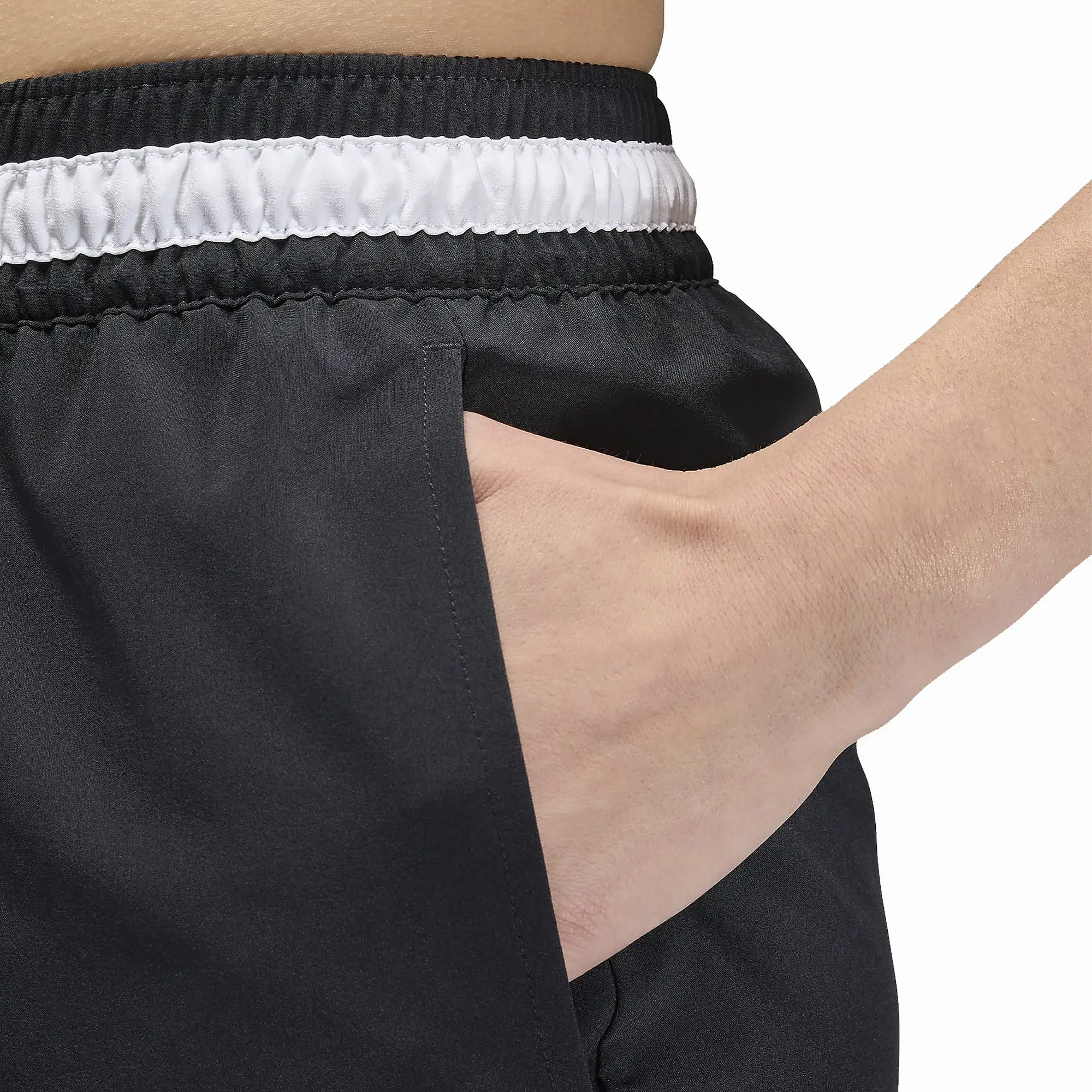 DRI-FIT WOVEN DIAMOND SHORTS 'BLACK/WHITE/WHITE'