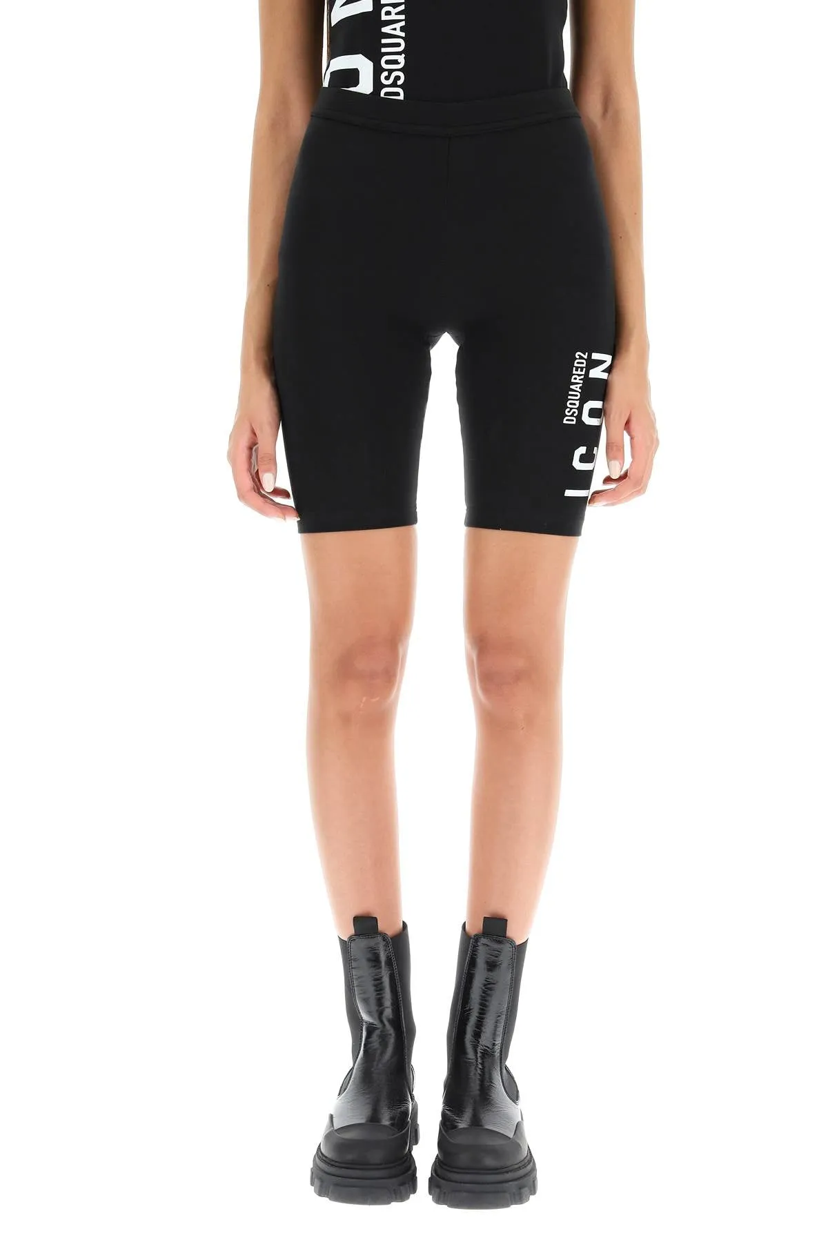 Dsquared2 'Be Icon' Bike Shorts   Black