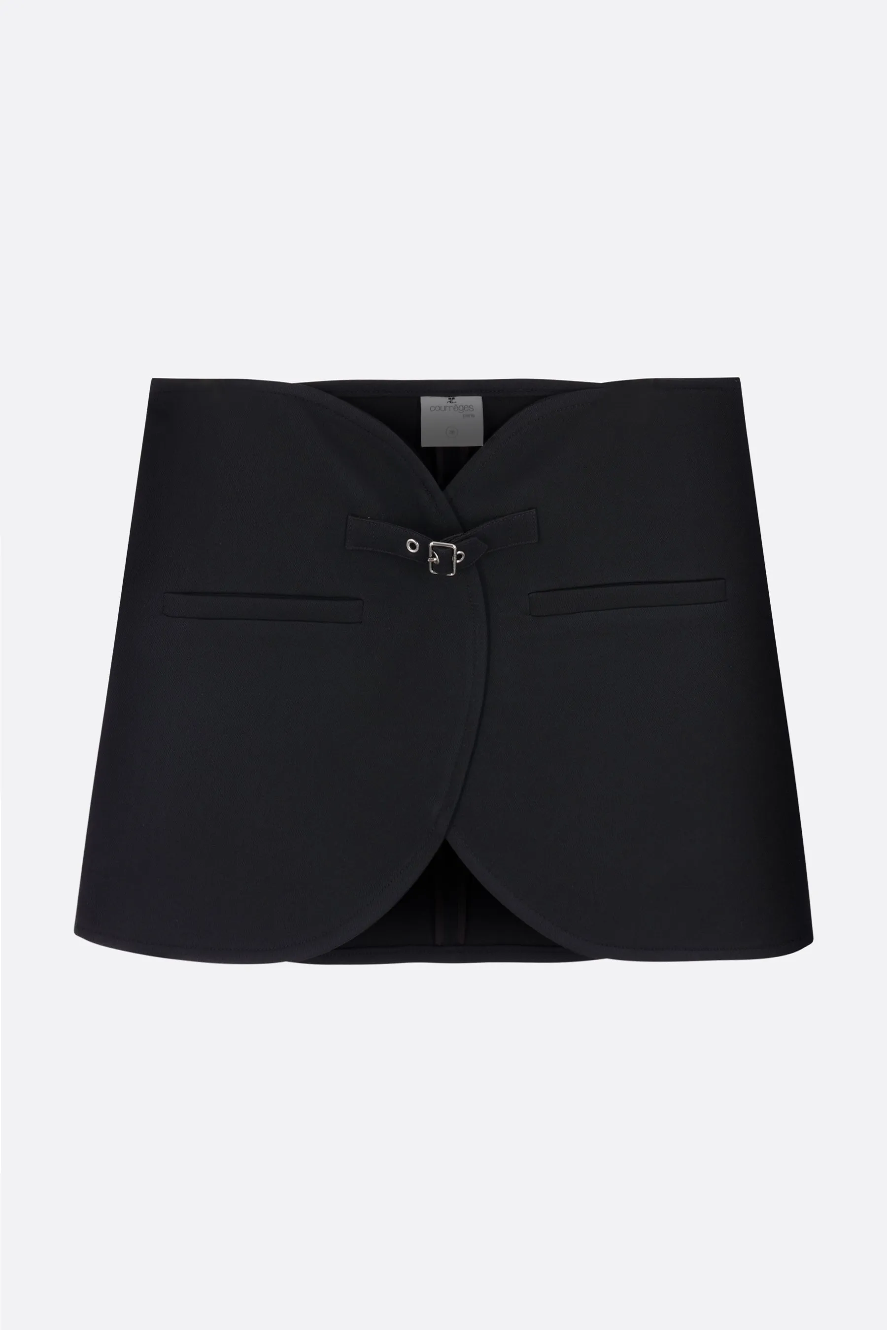 Ellipse twill miniskirt