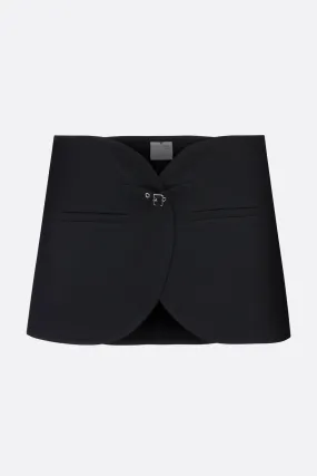 Ellipse twill miniskirt