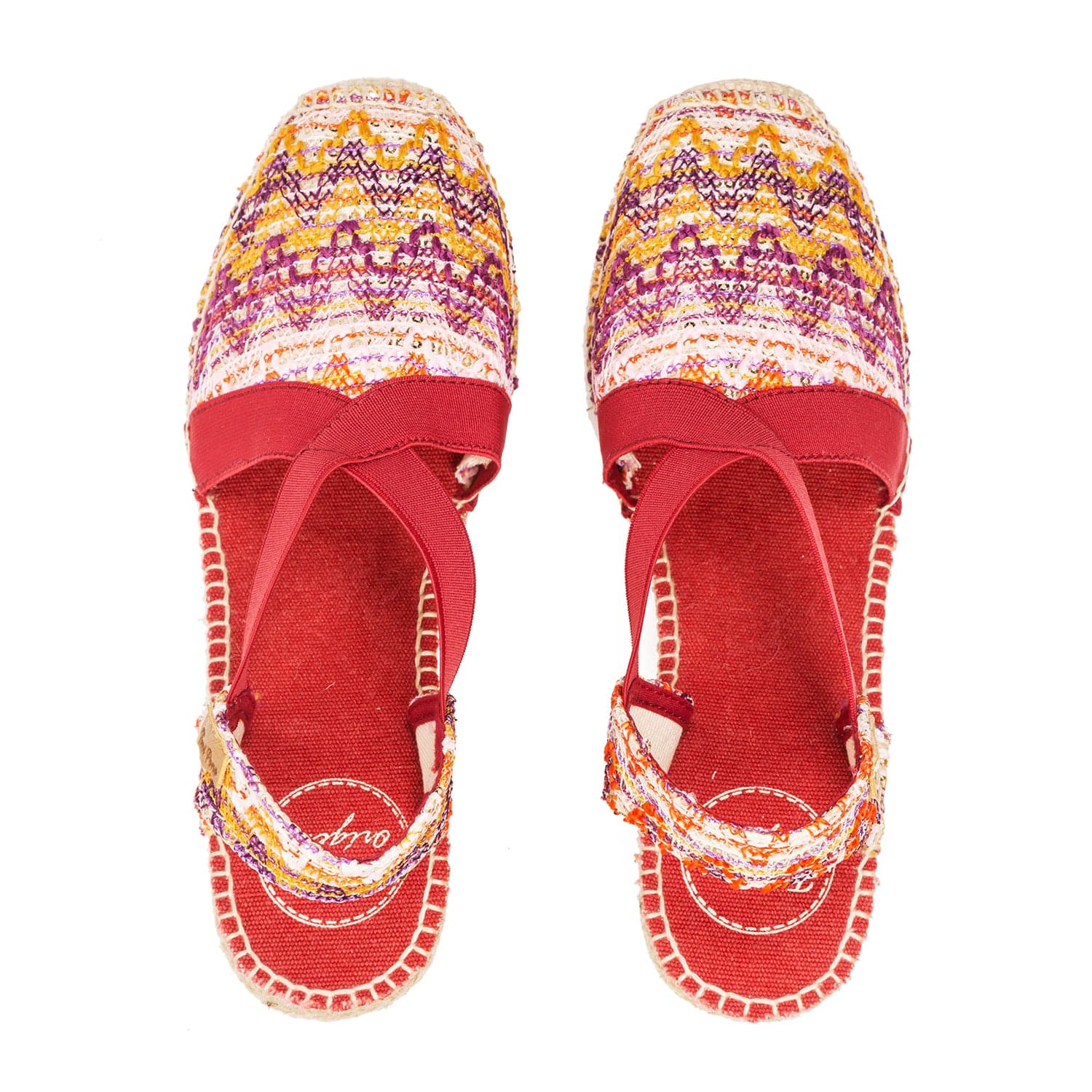 Embroidered Cotton Blend Wedge Espadrille for Women - Terra-7KT