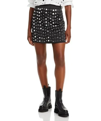 Essentiel Antwerp Womens Embellished Short Mini Skirt