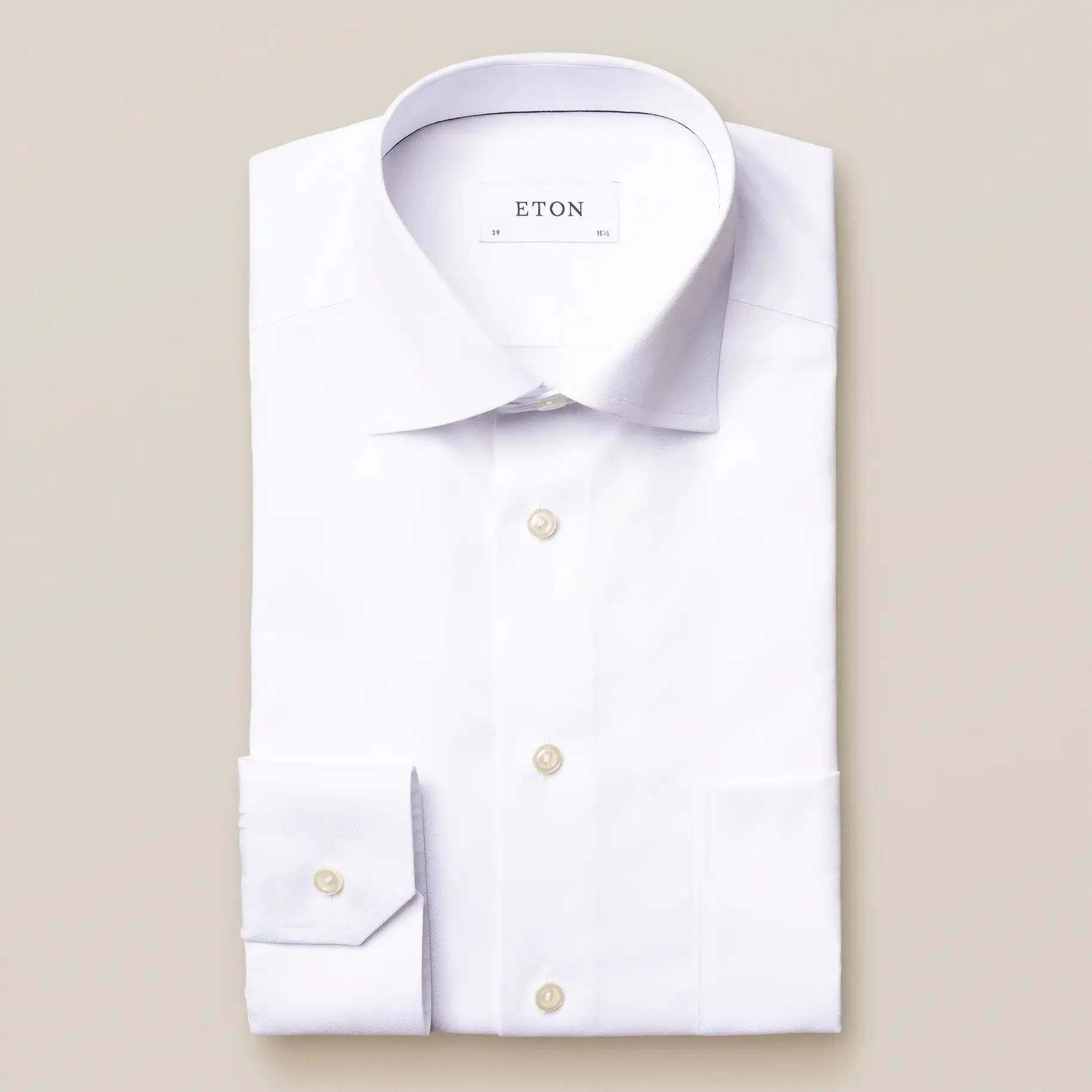 ETON Signature Contemporary Fit White Twill Dress Shirt