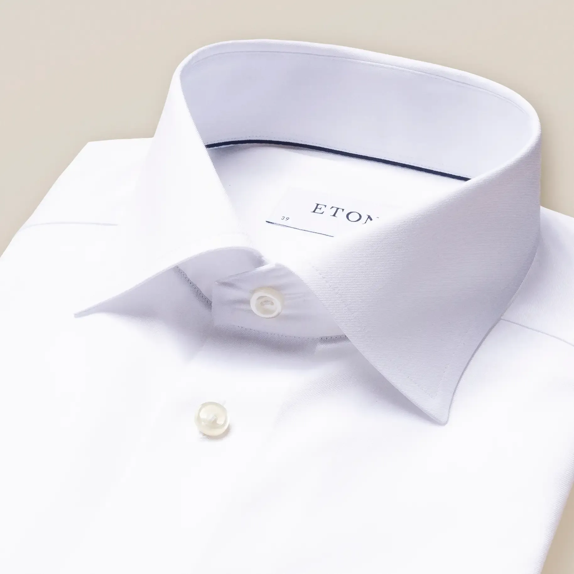 ETON Signature Contemporary Fit White Twill Dress Shirt