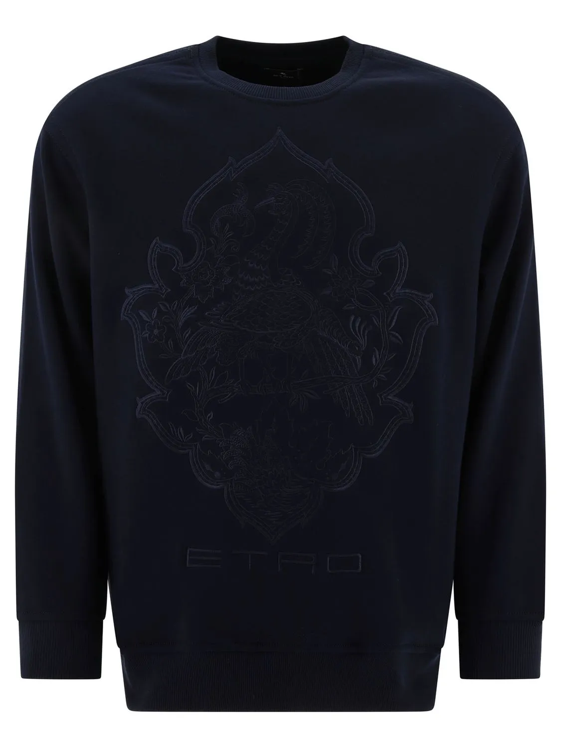 ETRO Embroidered Logo Cotton-Blend Sweatshirt