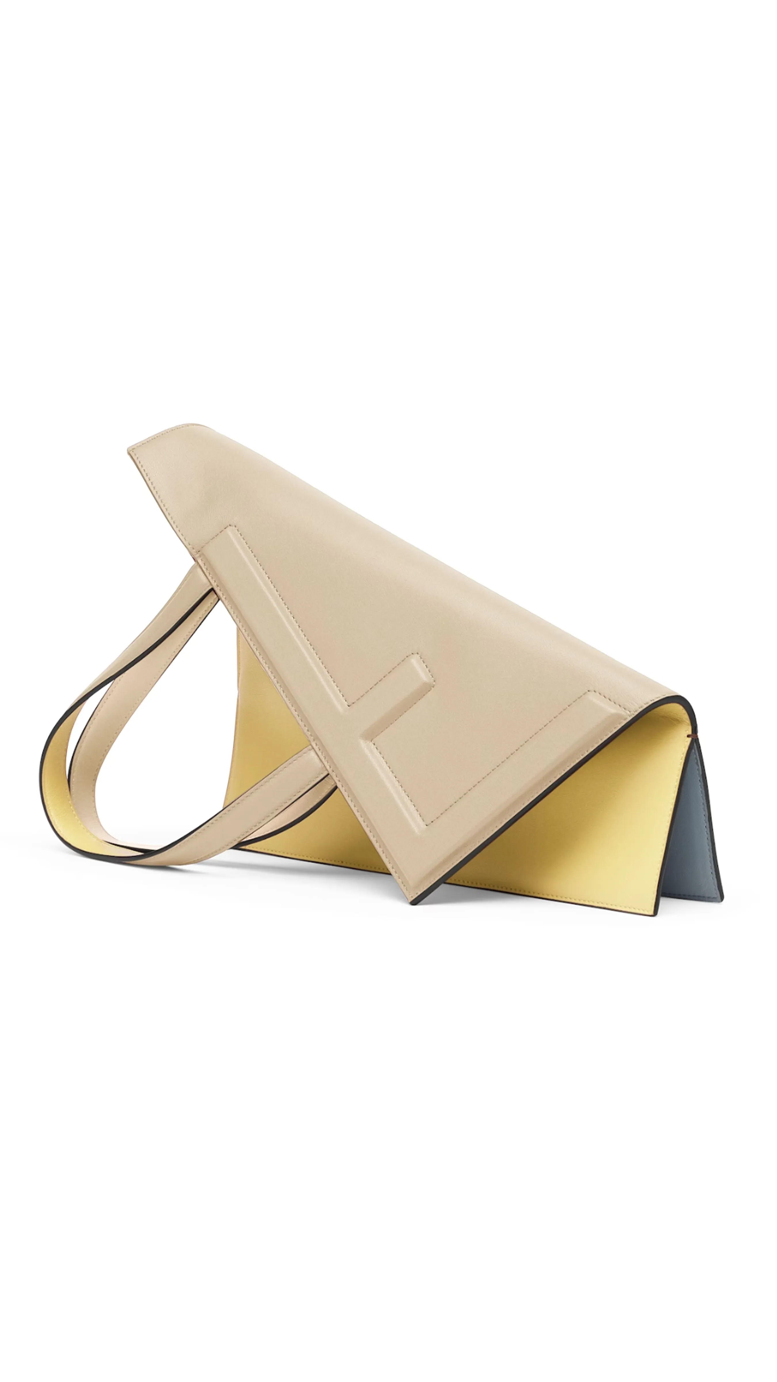 Fendi Flip Medium Bag - Beige/Yellow