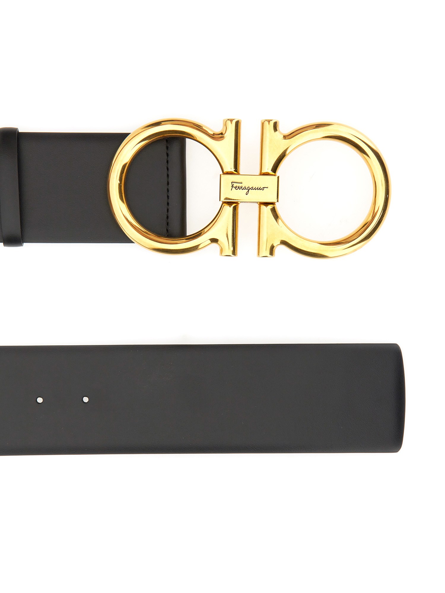 FERRAGAMO    HIGH LEATHER HOOKS BELT