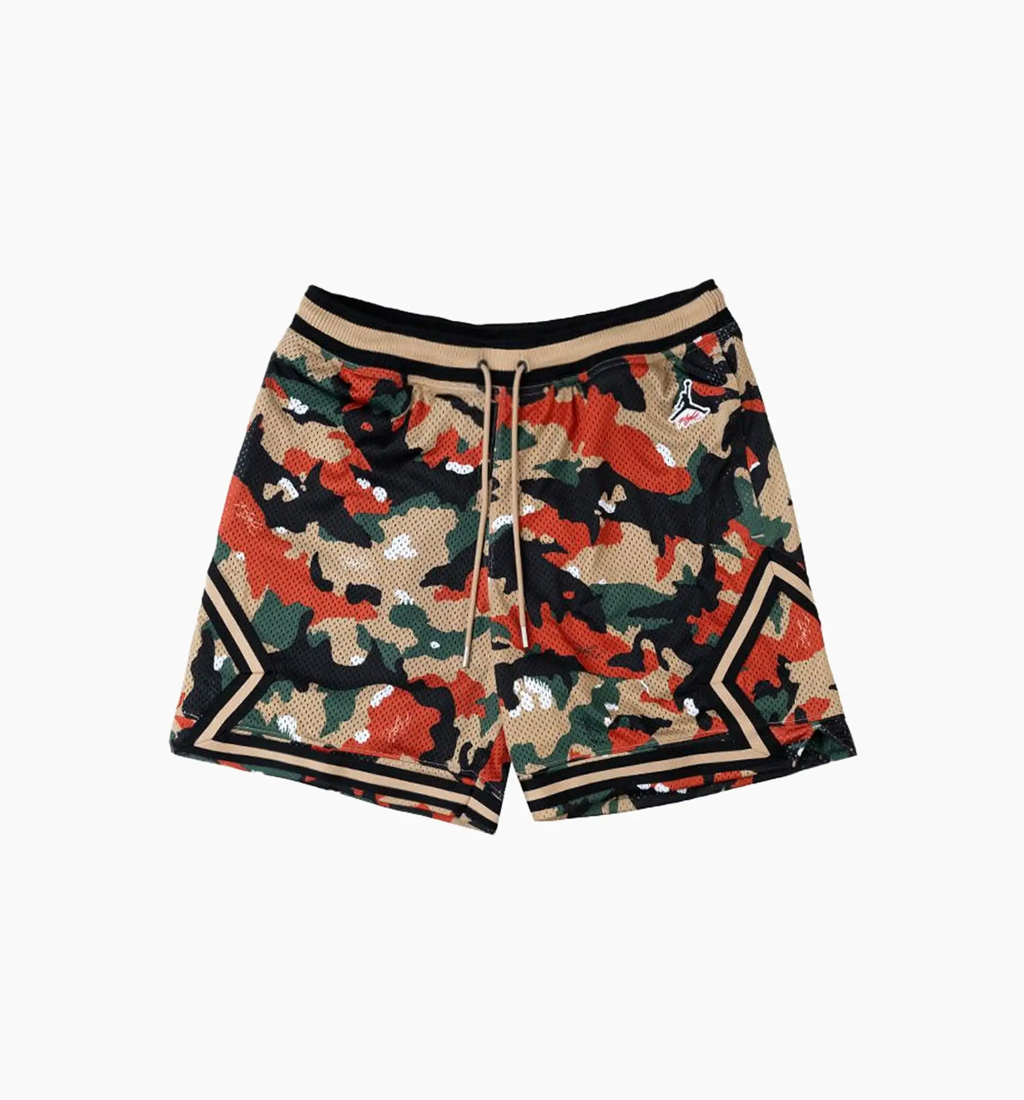 Flight Heritage AOP  Diamond Shorts Mens Shorts - Hemp/Black