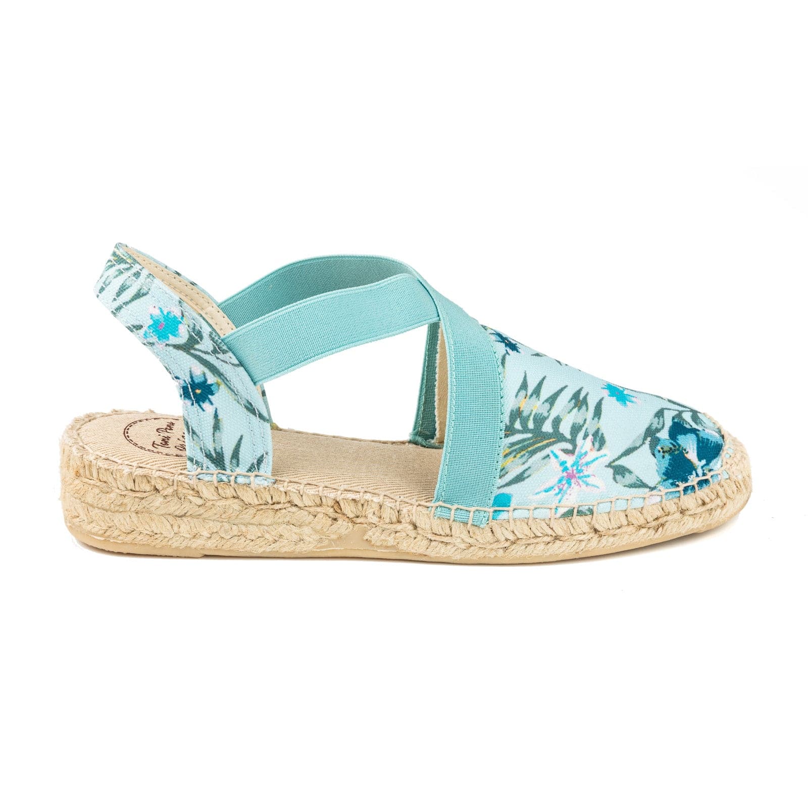 Floral Cotton Blend Wedge Espadrille for Women - Evian-G