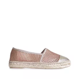 Glitter Cotton Blend Wedge Espadrille for Women - Ronda-ZY