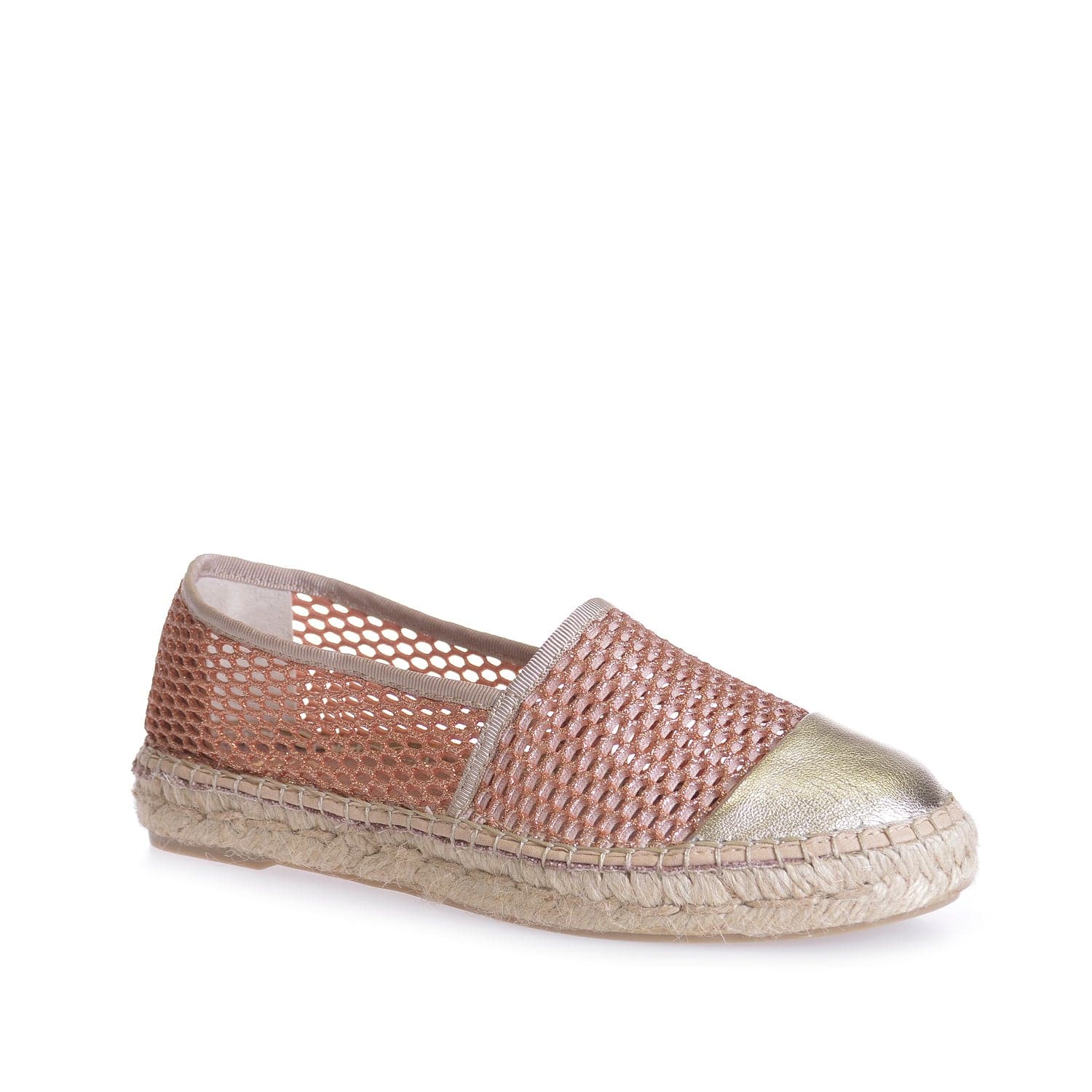 Glitter Cotton Blend Wedge Espadrille for Women - Ronda-ZY