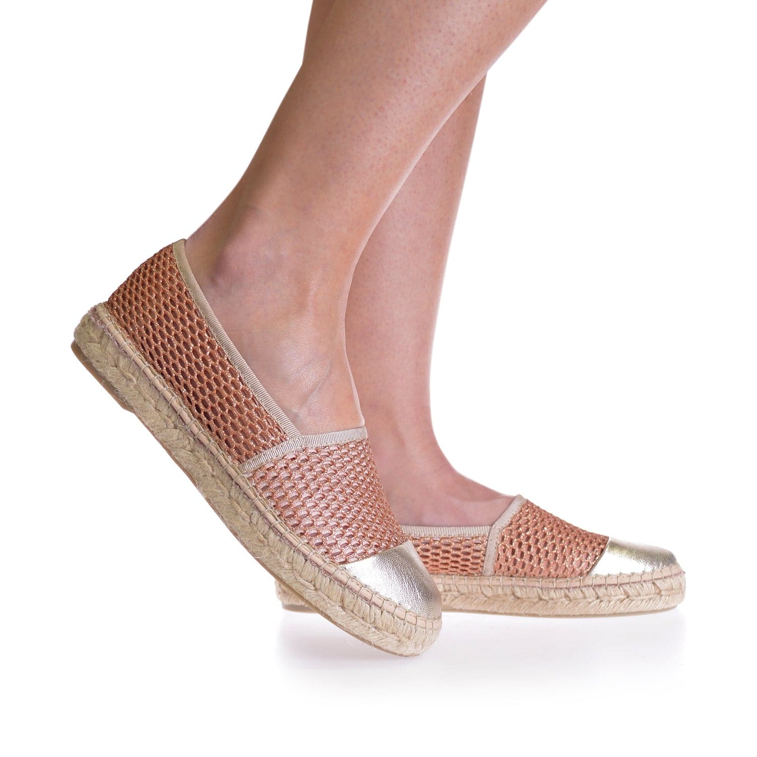 Glitter Cotton Blend Wedge Espadrille for Women - Ronda-ZY