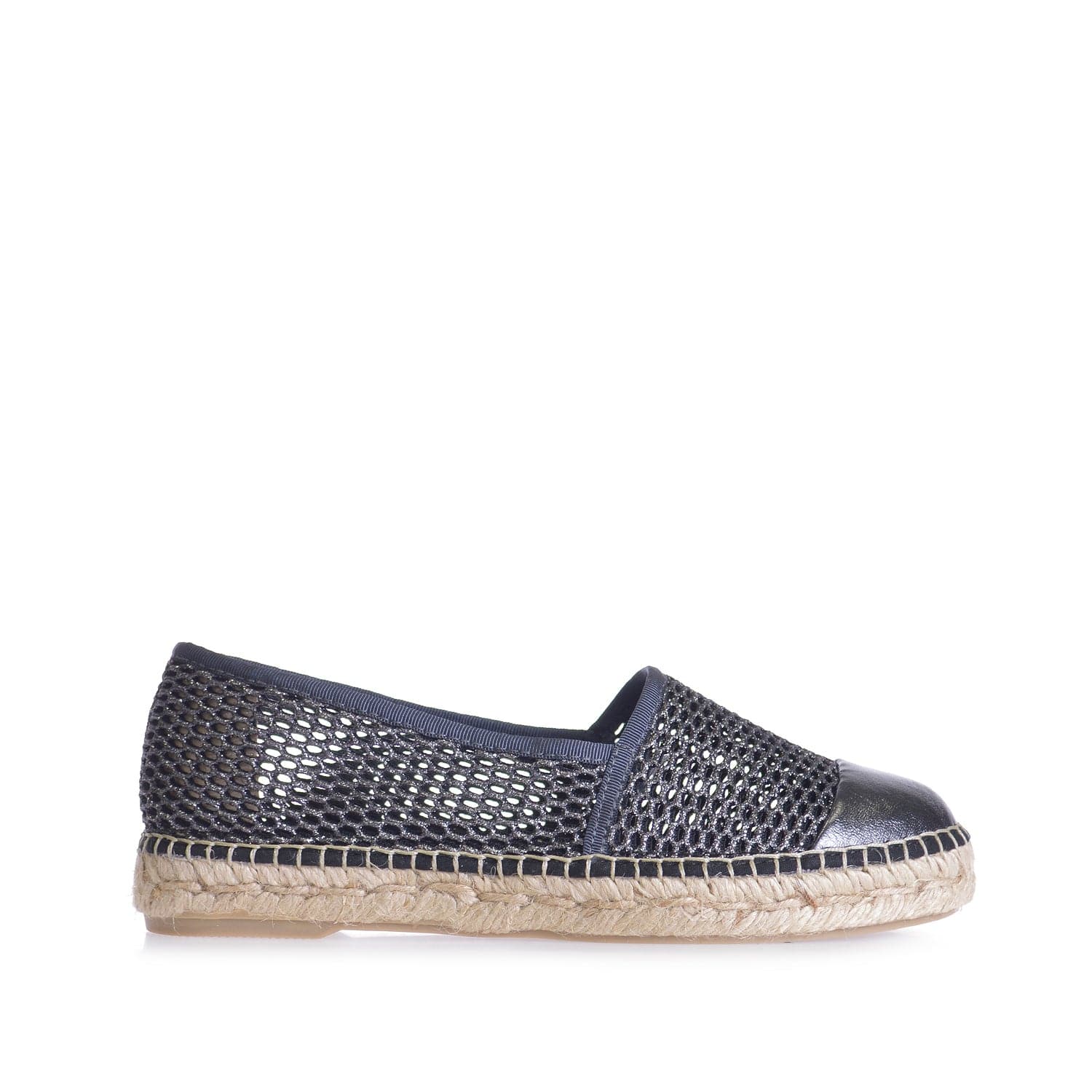 Glitter Cotton Blend Wedge Espadrille for Women - Ronda-ZY