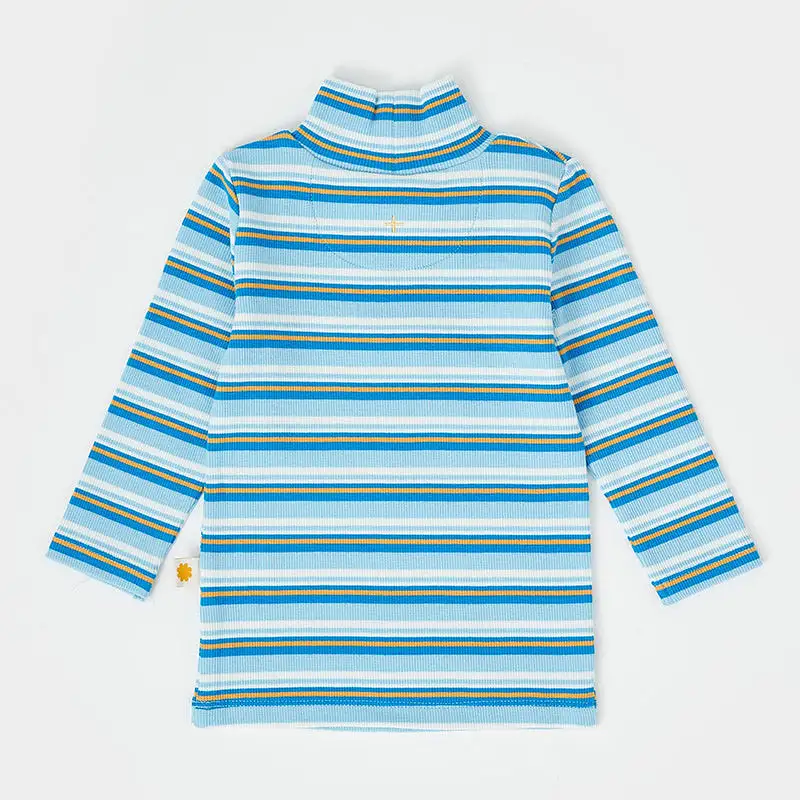 Goldie And Ace Embroidered Skivvy - Sky Stripe