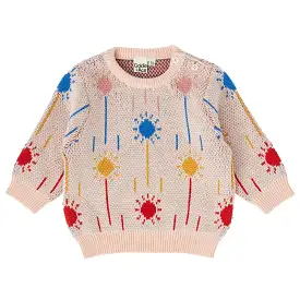 Goldie And Ace Ray Of Sunshine Jumper - Light Pink