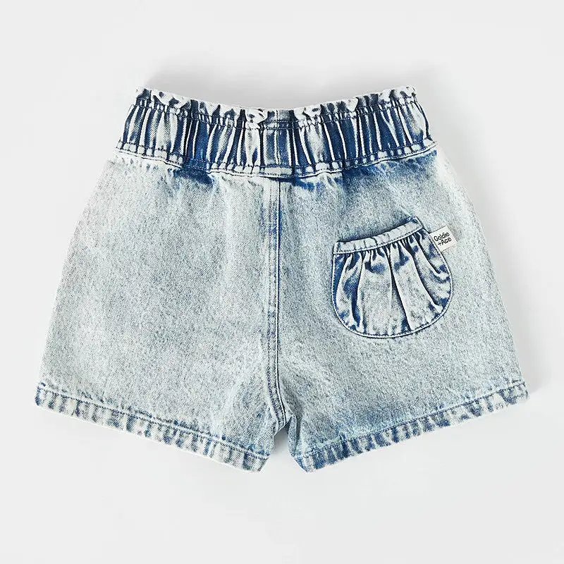 Goldie And Ace Ziggy Shorts - Denim Strawberry