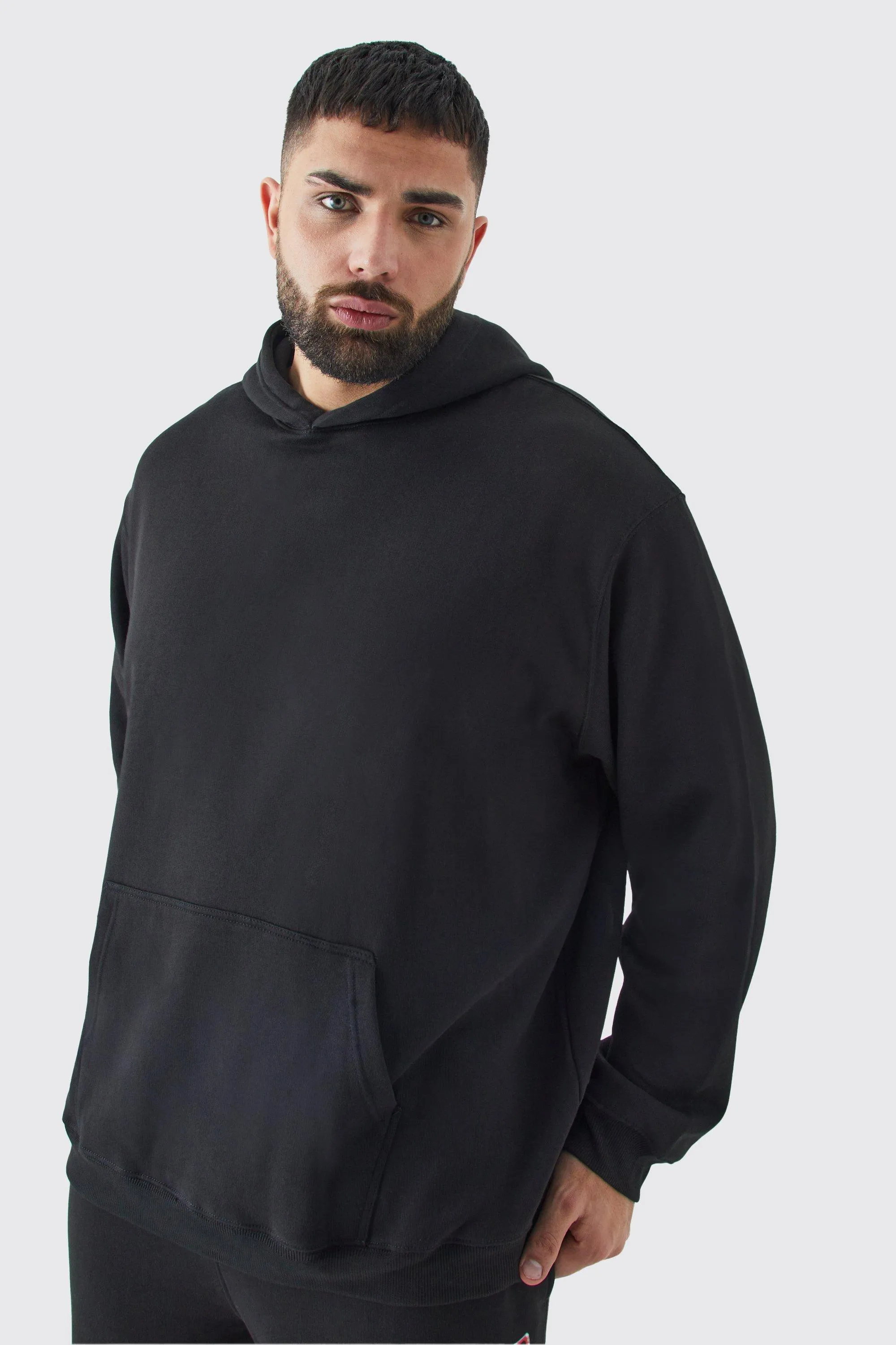 Hoodies & Sweatshirts | Plus Oversized Dragon Graphic Hoodie | boohooMAN