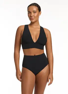 Jetset Soft Triangle Bikini Top - Black