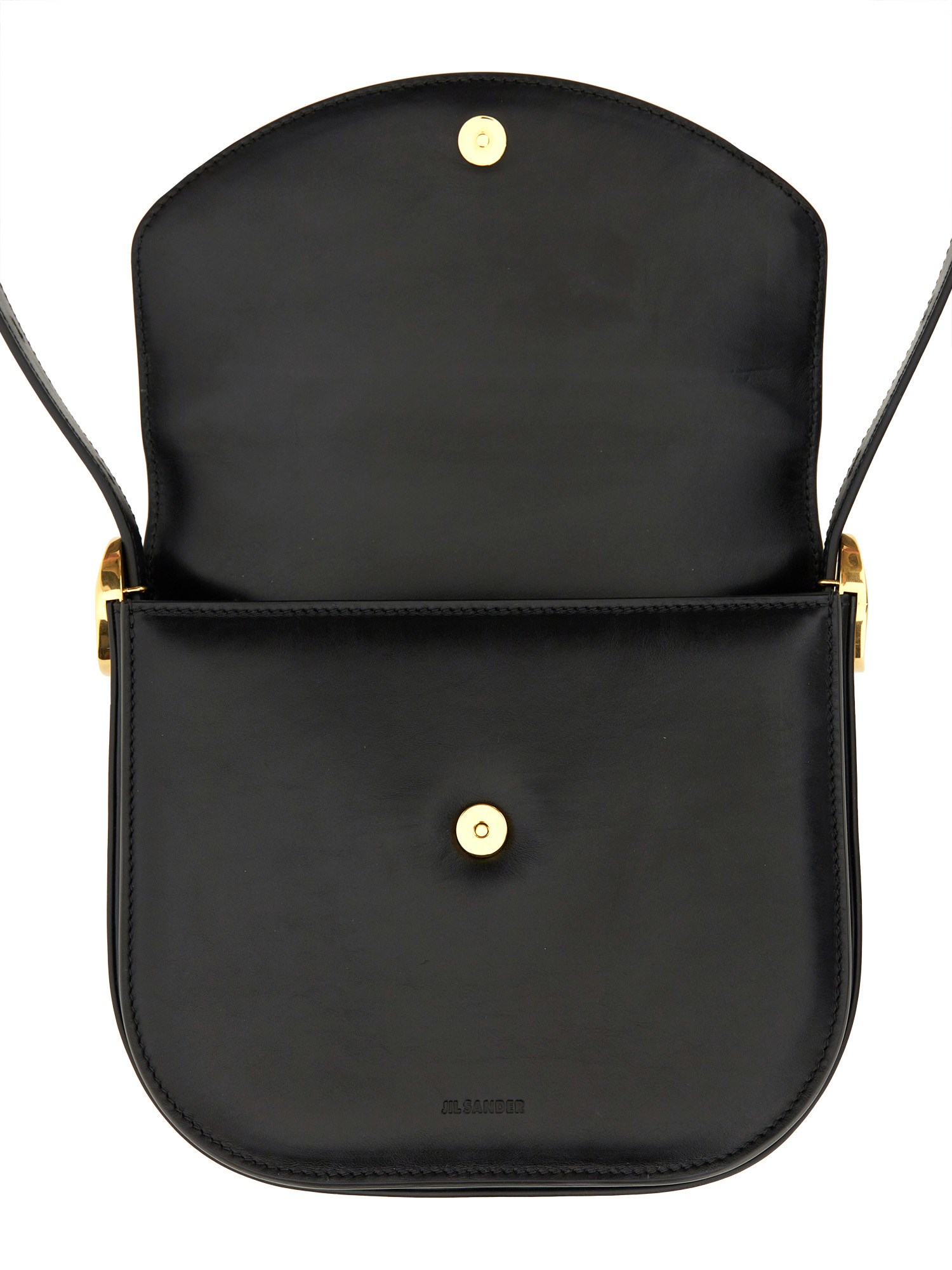 JIL SANDER    COIN LEATHER SHOULDER BAG