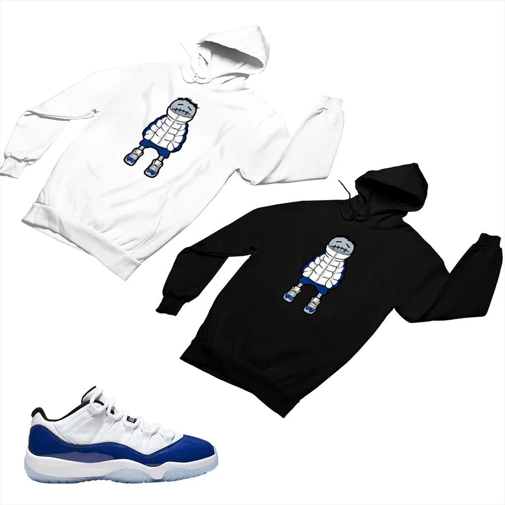 Jordan 11 Concord Matching Custom Designed Hoodies JD 11-5-6-11