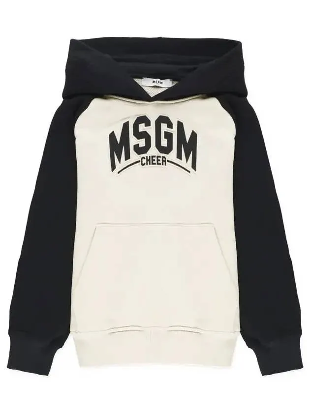 Kids Women Hoodie Cream Black F4MSJBHS225 01305