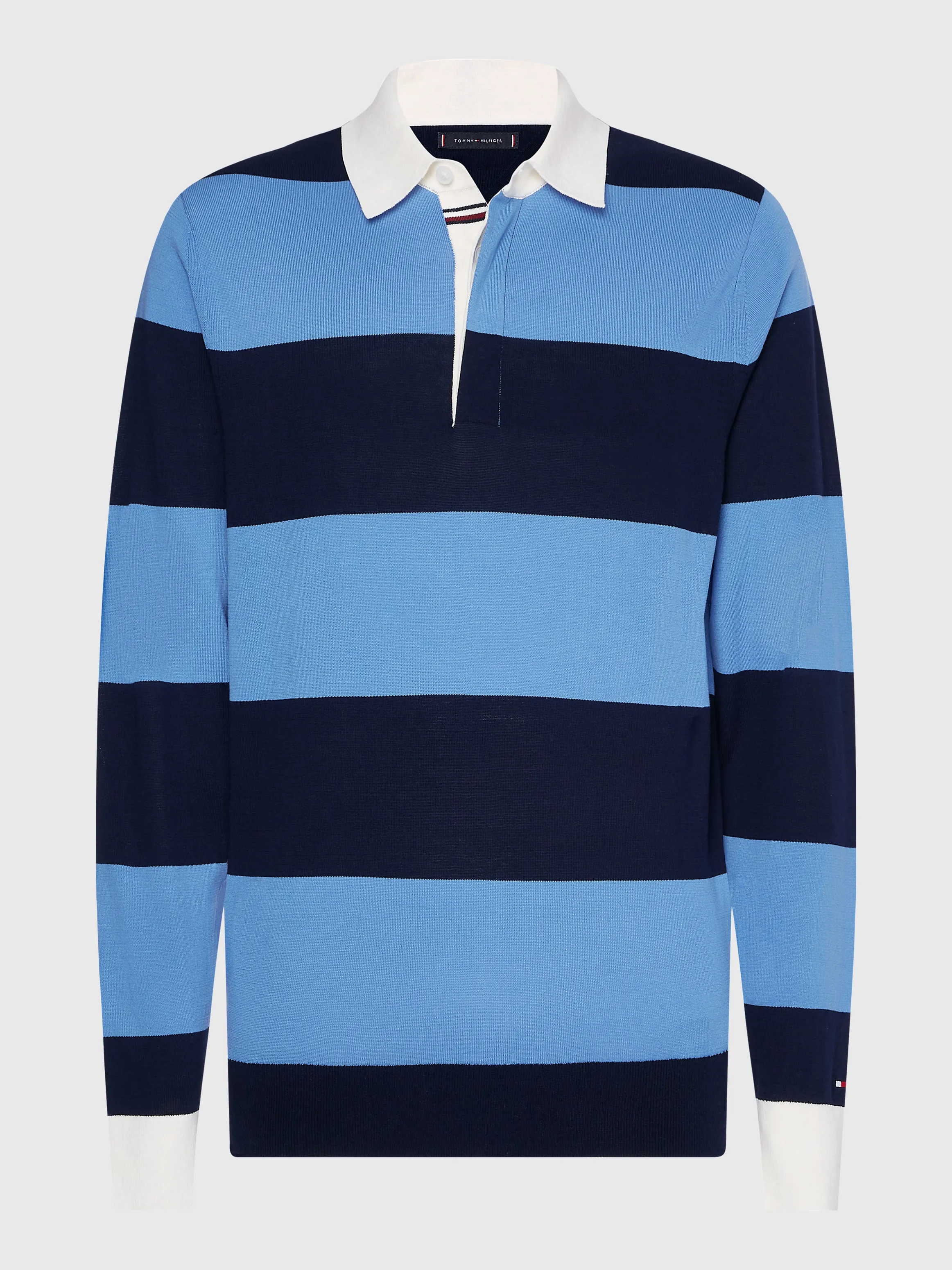 Knitted Stripe Rugby Shirt | Sweatshirts & Hoodies | Tommy Hilfiger